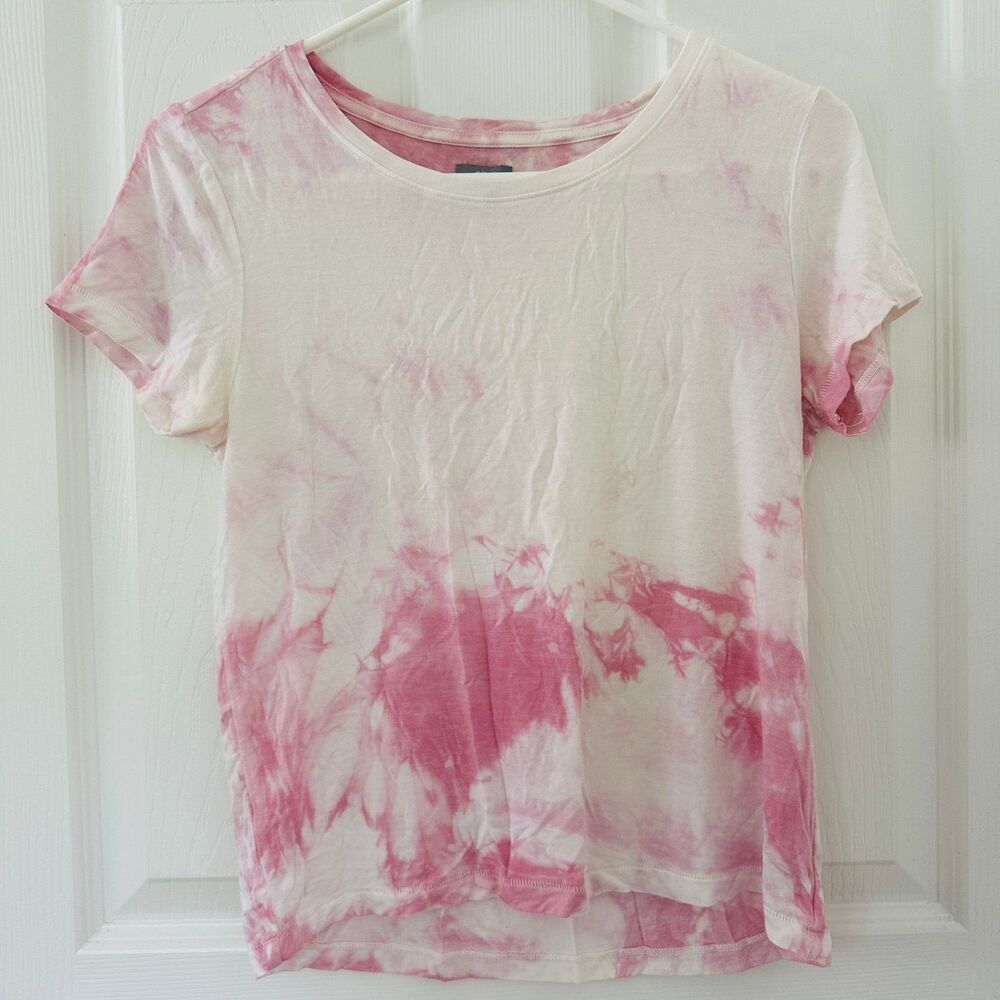 Aerie Pink Tie Dye Shirt Top, size small